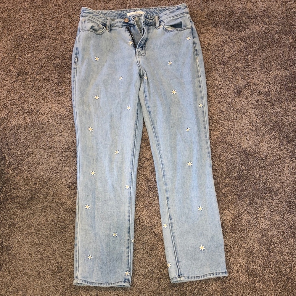 Pac Sun Floral Mom Jeans